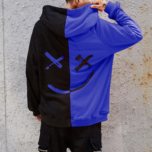 Suéter Hoodie para Hombre con Detalles de Costura en Contraste - Image 5