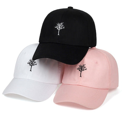 Gorra de Béisbol Casual con Bordado de Rama en Algodón para Hombre