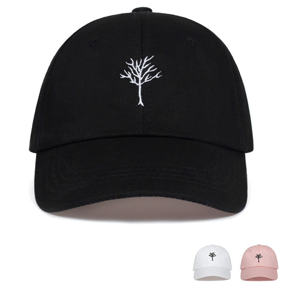 Gorra de Béisbol Casual con Bordado de Rama en Algodón para Hombre