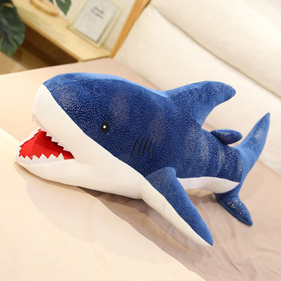 Almohada Peluche Tiburón y Ballena Azul - Juguete Suave de Algodón - Image 7