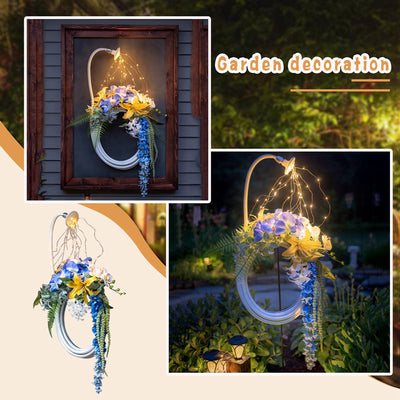Luces Solares de Enredadera LED - Guirnalda Decorativa Impermeable para Jardín y Eventos