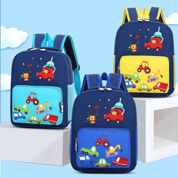 Mochila Escolar Infantil con Diseño de Animales - Ligera y Colorida