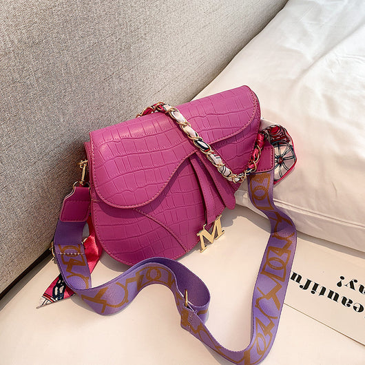 Bolso Bandolera Multicolor con Pañuelo de Seda - Accesorio de Moda para Mujer - Image 19