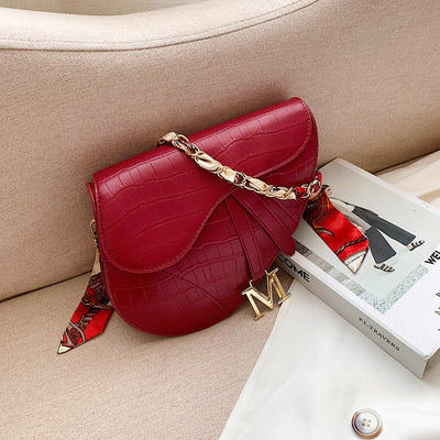 Bolso Bandolera Multicolor con Pañuelo de Seda - Accesorio de Moda para Mujer - Image 3