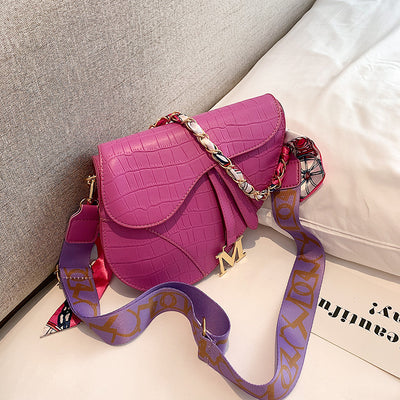 Bolso Bandolera Multicolor con Pañuelo de Seda - Accesorio de Moda para Mujer - Image 12