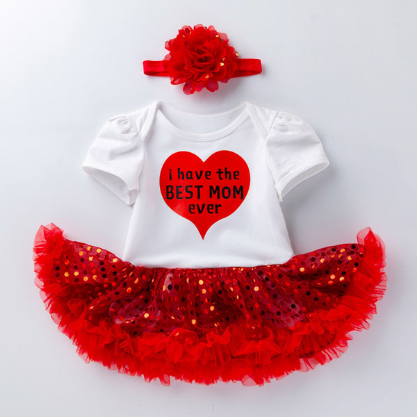 Vestido de dos piezas con tocado coordinado