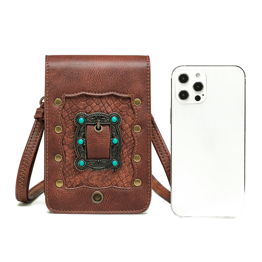 Bolso Diagonal Punk para Mujer con Diseño Asimétrico - Image 12