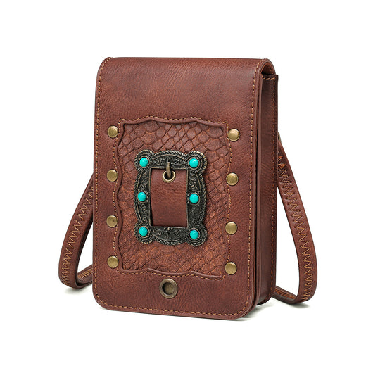 Bolso Diagonal Punk para Mujer con Diseño Asimétrico - Image 4