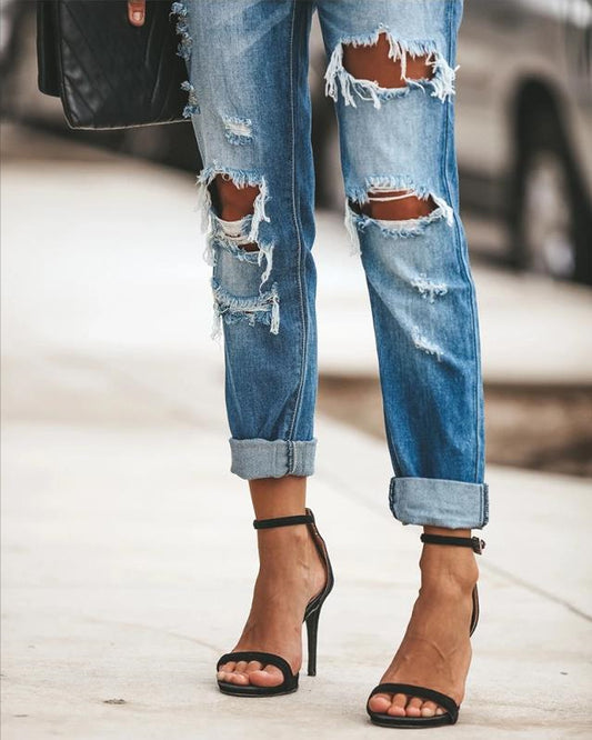 Dorothea - Jeans Premium de Diseñador con Detalles Rotos - Image 2
