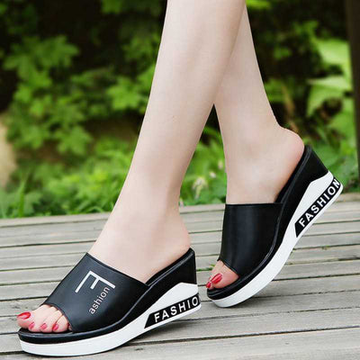 Pantuflas con Tacón Cuña Cómodo para Mujer - Image 9