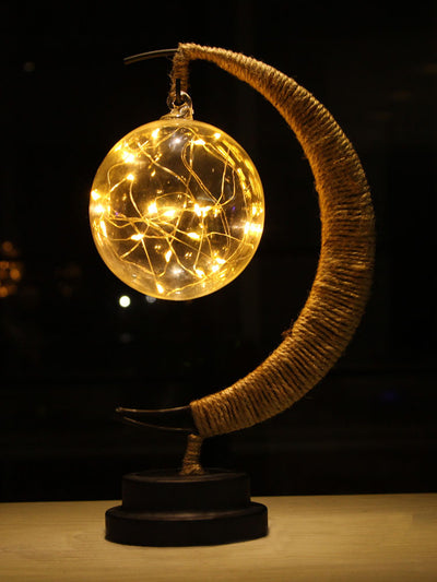 Lámpara Decorativa LED Luna y Estrellas con Alambre de Cobre - Image 9