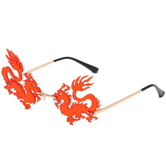 Óculos de Sol Minimalistas Dragão e Fênix para Homens e Mulheres