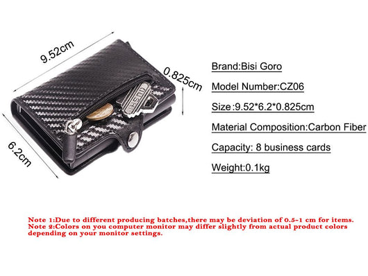 Billetera Slim de Fibra de Carbono para Hombre - Protección Antifraud - Image 6