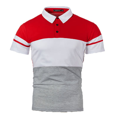 Playera Manga Corta para Hombre con Ribete Bicolor - Image 7