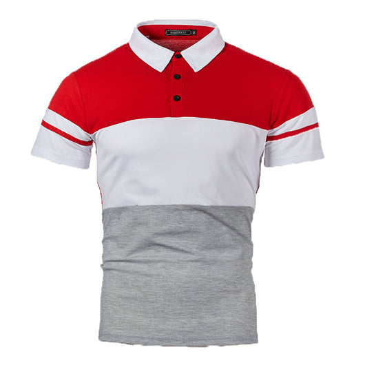 Playera Manga Corta para Hombre con Ribete Bicolor - Image 7