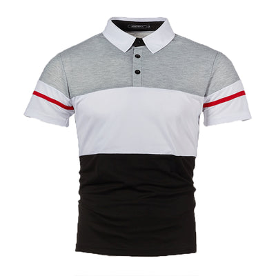 Playera Manga Corta para Hombre con Ribete Bicolor - Image 6