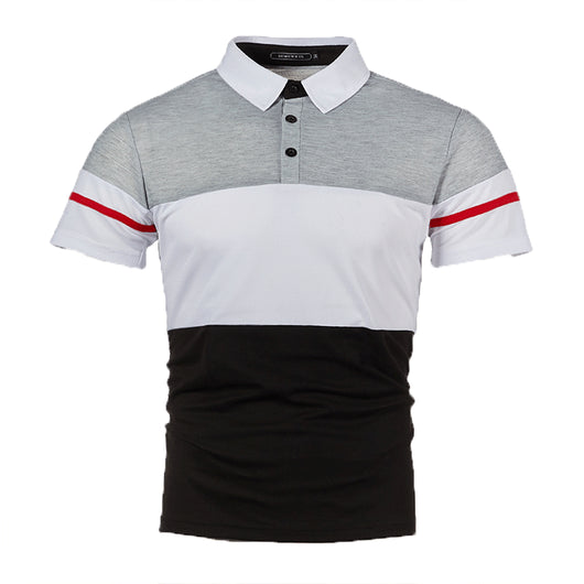 Playera Manga Corta para Hombre con Ribete Bicolor - Image 6