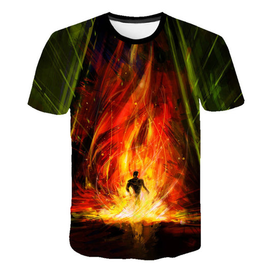 Playera Estampada Transpirable de Manga Corta para Verano - Image 7