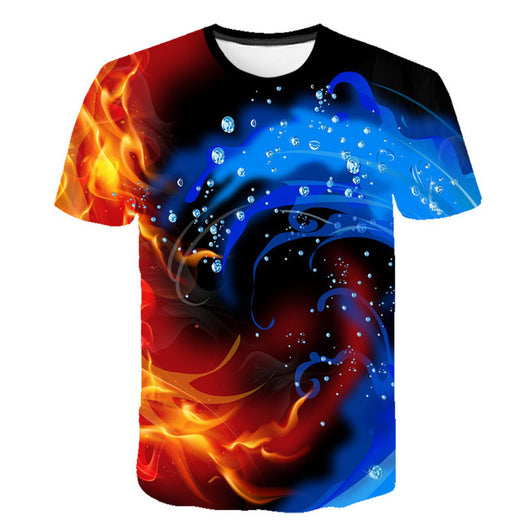 Playera Estampada Transpirable de Manga Corta para Verano - Image 5