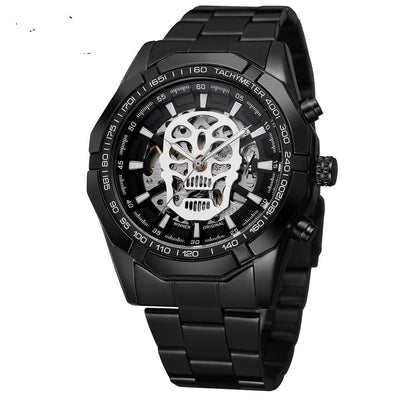 Reloj Automático de Acero GOLD para Hombre con Esfera Esqueleto - Image 4
