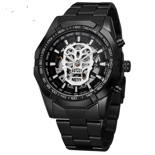 Reloj Automático de Acero GOLD para Hombre con Esfera Esqueleto - Image 5