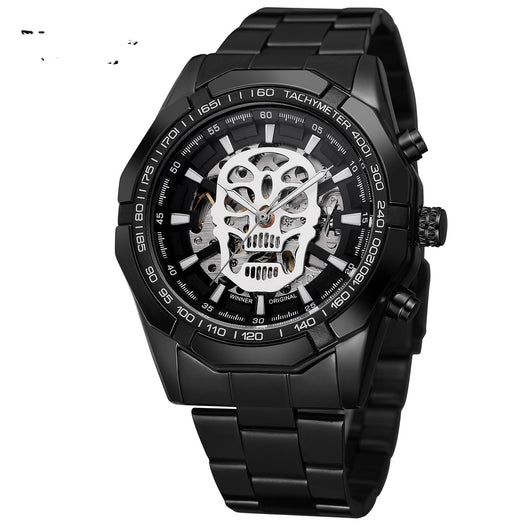 Reloj Automático de Acero GOLD para Hombre con Esfera Esqueleto - Image 6