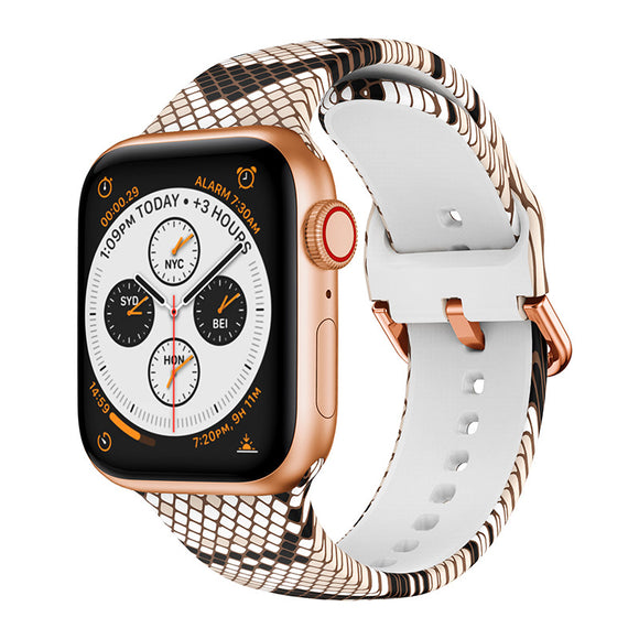 Correa de Silicona Estampada con Diseño Apple