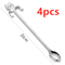 Gato Spoon 4 Piezas Largo HandleSilver