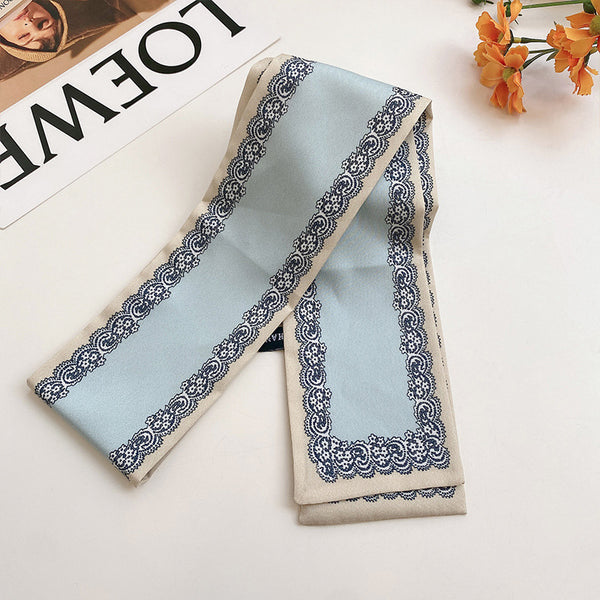 Printed Headband with Ribbons for Ladies