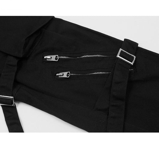 Pantalones Palazzo con Cierre de Cremallera y Tiras Ajustables - Image 10