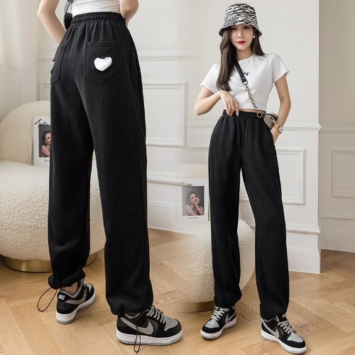 Pantalones Palazzo Cintura Alta con Cordón Drapeado - Image 2
