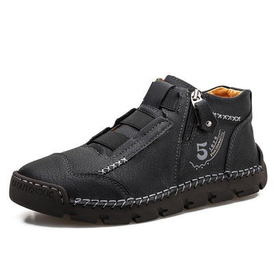 Zapatos Casuales de Cuero Estilo Británico - Diseño Moderno Punta Redonda