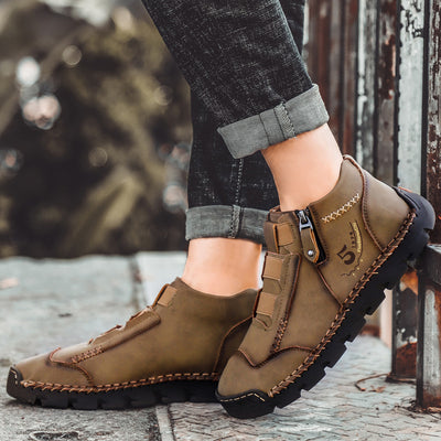 Zapatos Casuales de Cuero Estilo Británico - Diseño Moderno Punta Redonda - Image 6