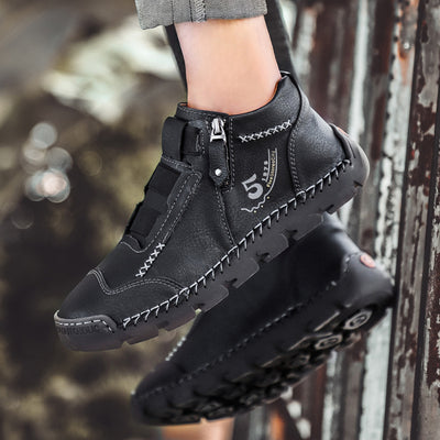 Zapatos Casuales de Cuero Estilo Británico - Diseño Moderno Punta Redonda - Image 4