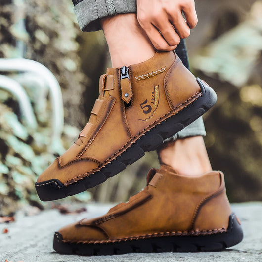 Zapatos Casuales de Cuero Estilo Británico - Diseño Moderno Punta Redonda - Image 5