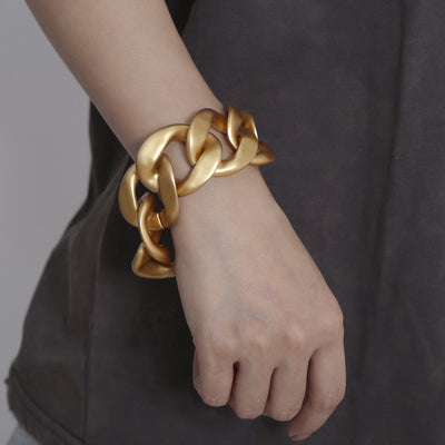Pulsera Cadena Gruesa Boho Punk CCB Acero Inoxidable para Hombre y Mujer