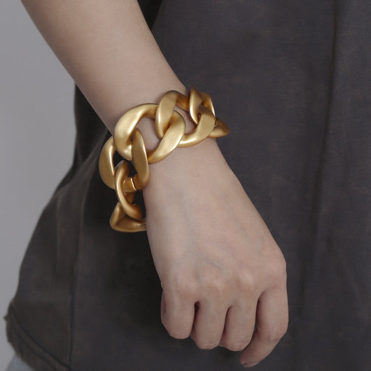 Pulsera Cadena Gruesa Boho Punk CCB Acero Inoxidable para Hombre y Mujer