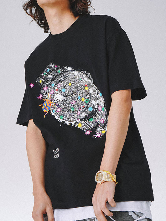 Playera Estampada con Reloj para Hombre - Image 14