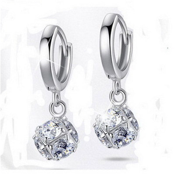 Aretes de Plata 925 con Zirconia Cúbica Estilo Vintage Bola Linglong - Image 4