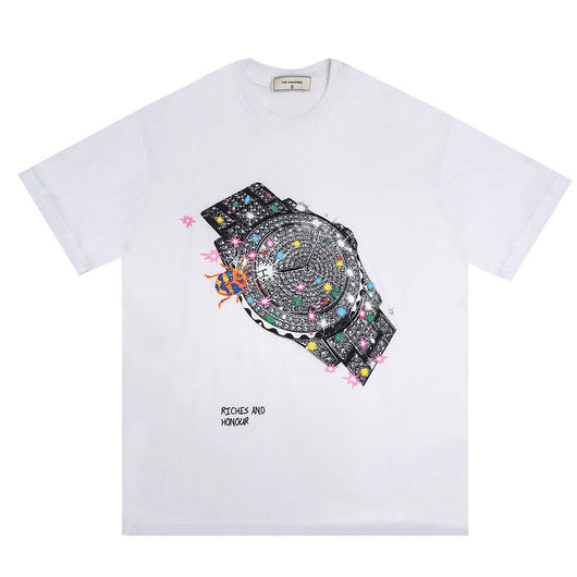 Playera Estampada con Reloj para Hombre - Image 8