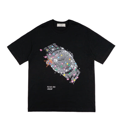 Playera Estampada con Reloj para Hombre - Image 7