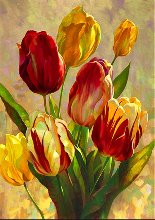 Cuadro de Diamantes Flores Rosa - Pintura Decorativa DIY - Image 26