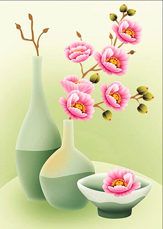 Cuadro de Diamantes Flores Rosa - Pintura Decorativa DIY - Image 33