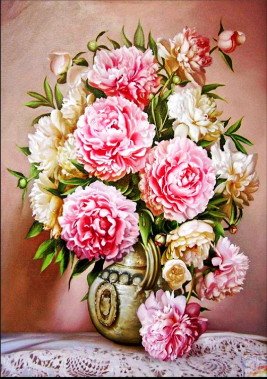 Cuadro de Diamantes Flores Rosa - Pintura Decorativa DIY - Image 22