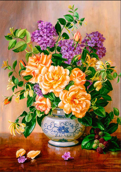 Cuadro de Diamantes Flores Rosa - Pintura Decorativa DIY - Image 23