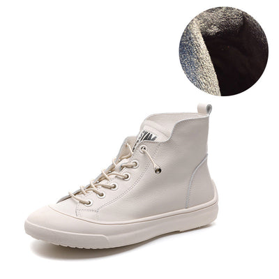Botines de Cuero Genuino para Mujer - Caña Alta Clásica - Image 6