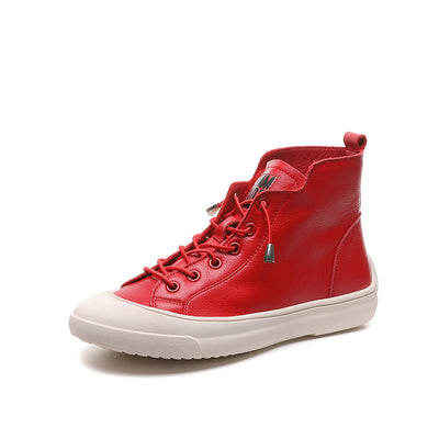 Botines de Cuero Genuino para Mujer - Caña Alta Clásica - Image 4