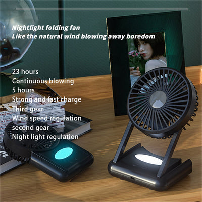 Ventilador Silencioso Portátil con Luz LED - 23 Horas de Autonomía - Image 8