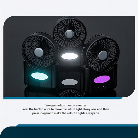 Ventilador Silencioso Portátil con Luz LED - 23 Horas de Autonomía - Image 10