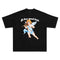 Men's Musical Angel T-Shirt with Multicolor Print Current Trend
